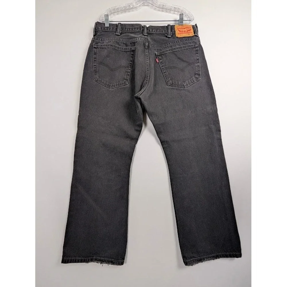 Levi's 517 Jeans Mens 38x29 (FITS 37x28) Black 100% Cotton